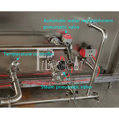 턴넬 설비를 냉각시키는 20000BPH 뜨거운 충전기 자동 파스퇴르 멸균기