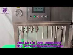 2018 J103 유리병 알루미늄 캡 반자동 4 스테이션 충전 및 캡핑 기계