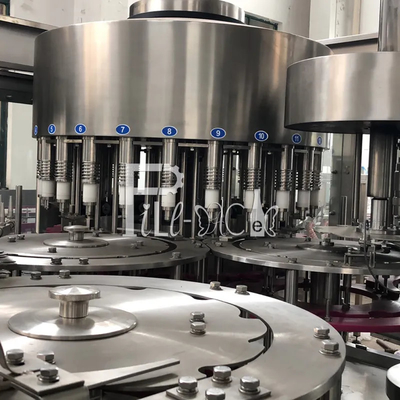 불모 보안 경보 워터필링 기계 0.5L 플라스틱 병 모노블록 무균 0.5MPA