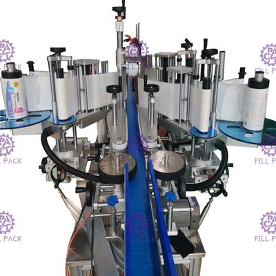 자동 케케묵은 평평한 병 라벨태그기계 특별한 모양이 형성된 양측 사이드 접착 스티커