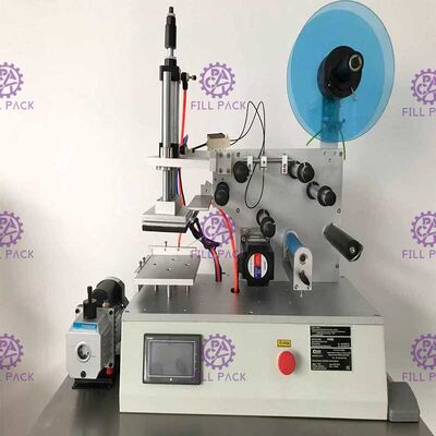 케케묵은 평평한 병 라벨태그기계 2000BPH 병 접착 스티커 세미 오토매틱