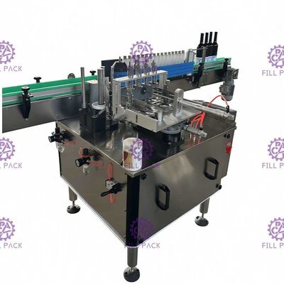 둥근 유리제 단지 자동적인 레테르를 붙이는 기계 고속 젖은 접착제
