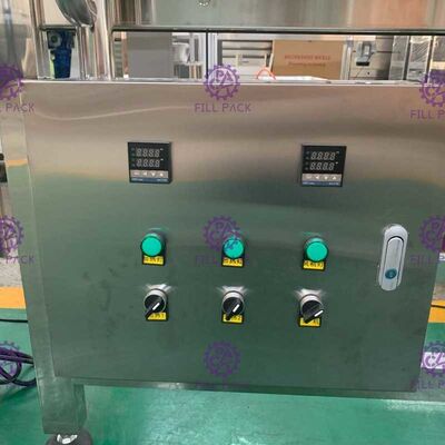 SUS304 바퀴를 가진 뜨거운 충전물 수축 소매 레테르를 붙이는 기계 가동