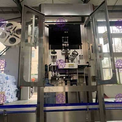 0-50BPM 스테인리스 갤런 병 레테르를 붙이는 기계 PLC 통제