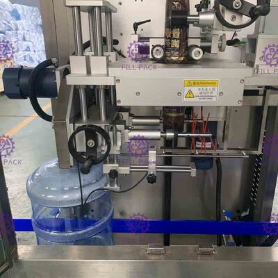 0-50BPM 스테인리스 갤런 병 레테르를 붙이는 기계 PLC 통제