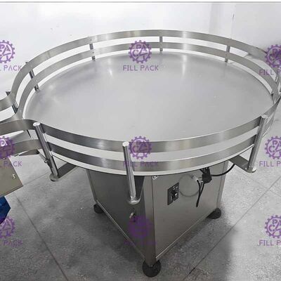 젖빛 유리 병 0.37Kw를 위한 반 자동적인 회전하는 병 분류 기계