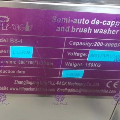 창문을 확인하는 것을 가진 5 갤런 세미 자동차 뚜껑 분리기 워터필링 기계