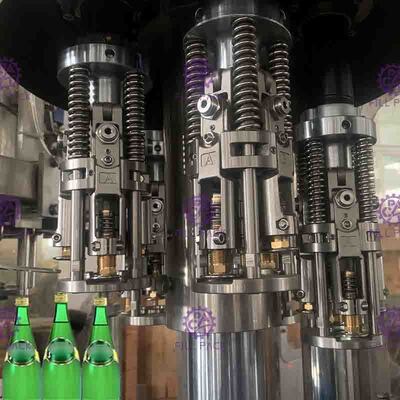 알루미늄 뚜?? 을 가진 모노블록 레벨 조정 된 병 채울 기계