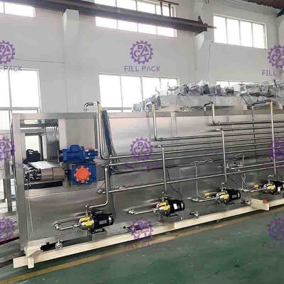 분무 노즐로 재생하는 병에 넣어진 병 포장기 움직일 수 있는 주스 Pasteurizer