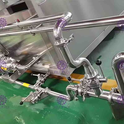 분무 노즐로 재생하는 병에 넣어진 병 포장기 움직일 수 있는 주스 Pasteurizer