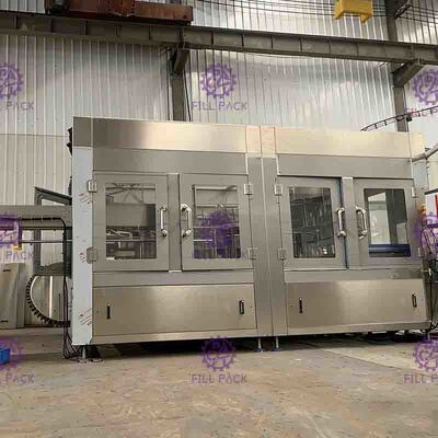 15Kw 세척 채우는 모자를 씌우는 기계3에서 1 자동 청량 음료 병에 넣는 장비