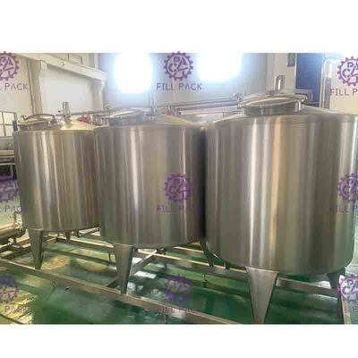 500L 탱크를 가진 CIP 청소 체계 청량 음료 공정 라인 반 자동차