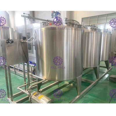 500L 탱크를 가진 CIP 청소 체계 청량 음료 공정 라인 반 자동차