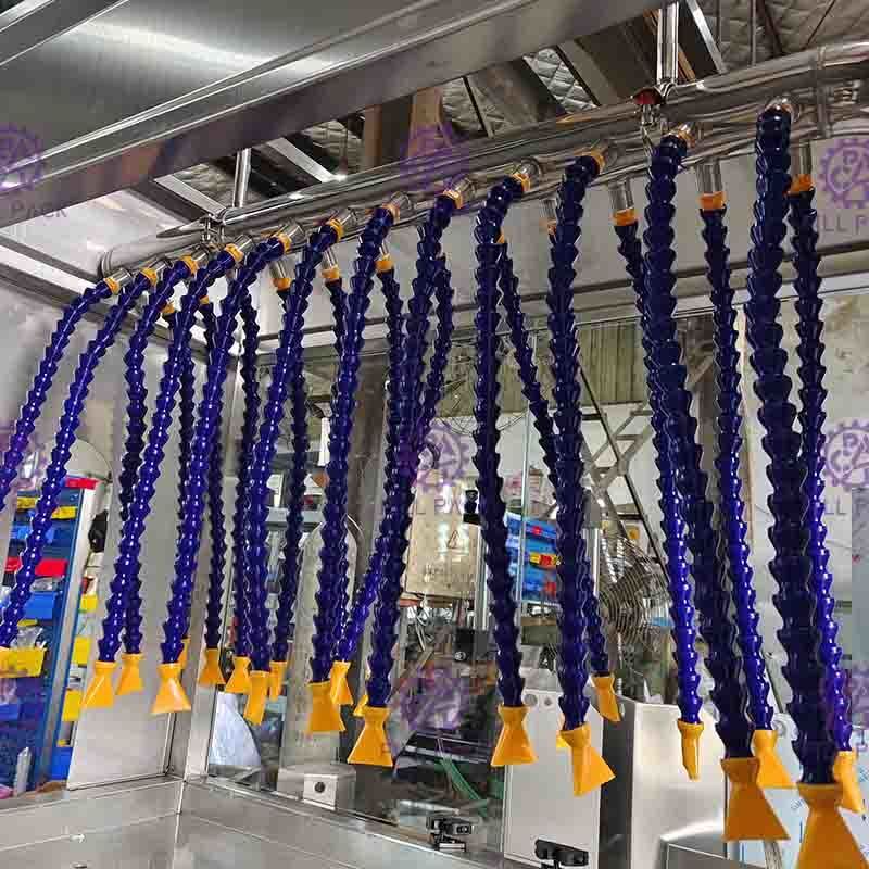 청량 음료 공정 라인의 병 습도 제거를 위한 7.5kw 먼지 증거 병 한번 불기 건조기